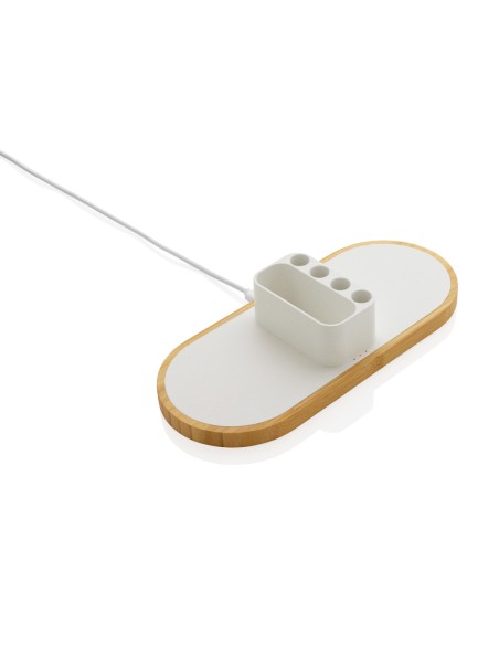 Caricatore dual wireless 10W Ontario plastica riciclata RCS